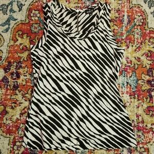 Tank - Black and White Graphic Print